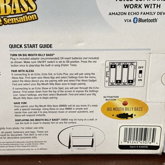 Big Mouth Billy Bass 2018 The Speaking Sensation Bluetooth Gemmy Fishing Time - Picture 10 of 12